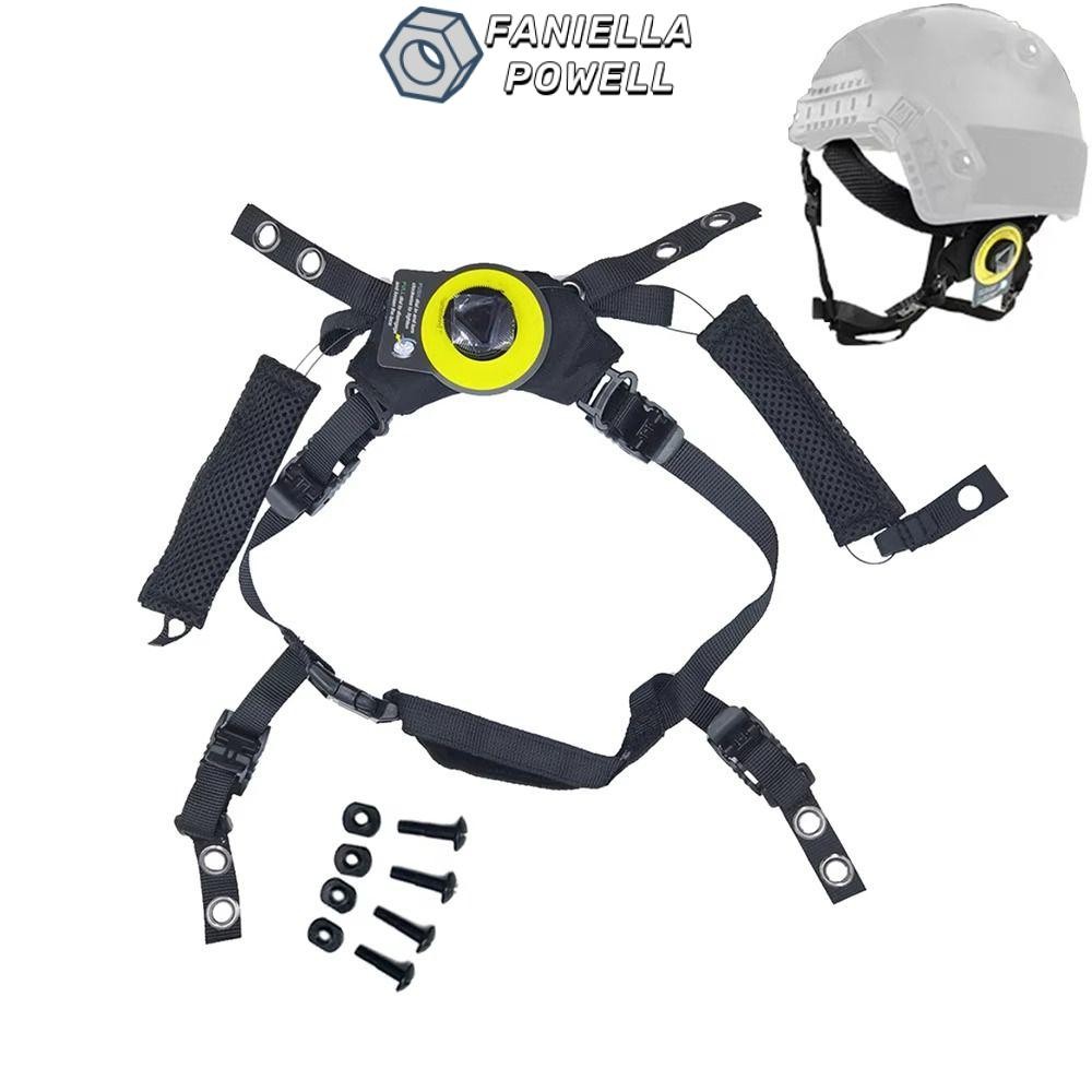 FANIELLAPOWELL Mũ bảo hiểm Dây đeo cằm Hệ thống treo, Khóa có thể điều chỉnh Mũ bảo hiểm Nylon Dây treo, có ốc vít Lắp đặt dễ dàng Phụ kiện mũ bảo hiểm
