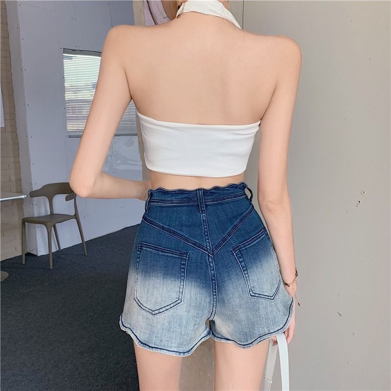 Quần Short Denim Gradation Mùa Hè - Phong Cách Giản Dị