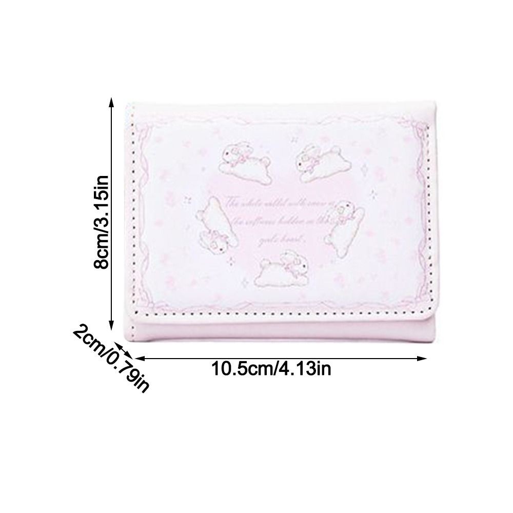 Ví đựng tiền xu GUSTAVA, Hộp đựng thẻ da PU chống thấm nước, Túi đựng tiền in hình thỏ