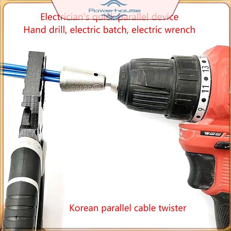 Dụng cụ xoắn dây điện Tay cầm thợ điện Dây Twister nhanh chóng cho trình điều khiển máy khoan điện Cáp xoắn xoắn xoắn xoắn Twister.