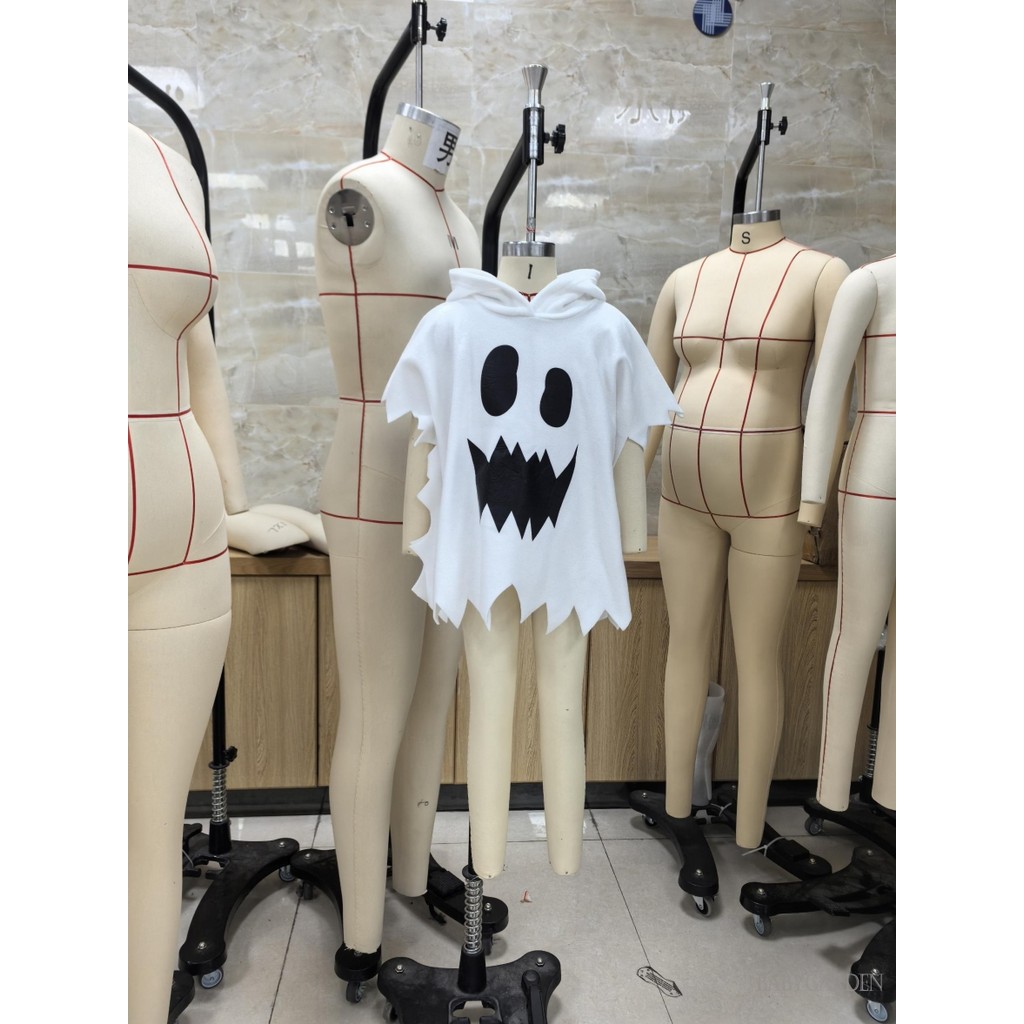 1-6 Tuổi Trẻ Em Bé Trai Bé Gái Halloween Ma Cape - Áo Có Mũ Trùm Đầu Ma Quái Trang Phục Cho Sân Khấu Dự Tiệc
