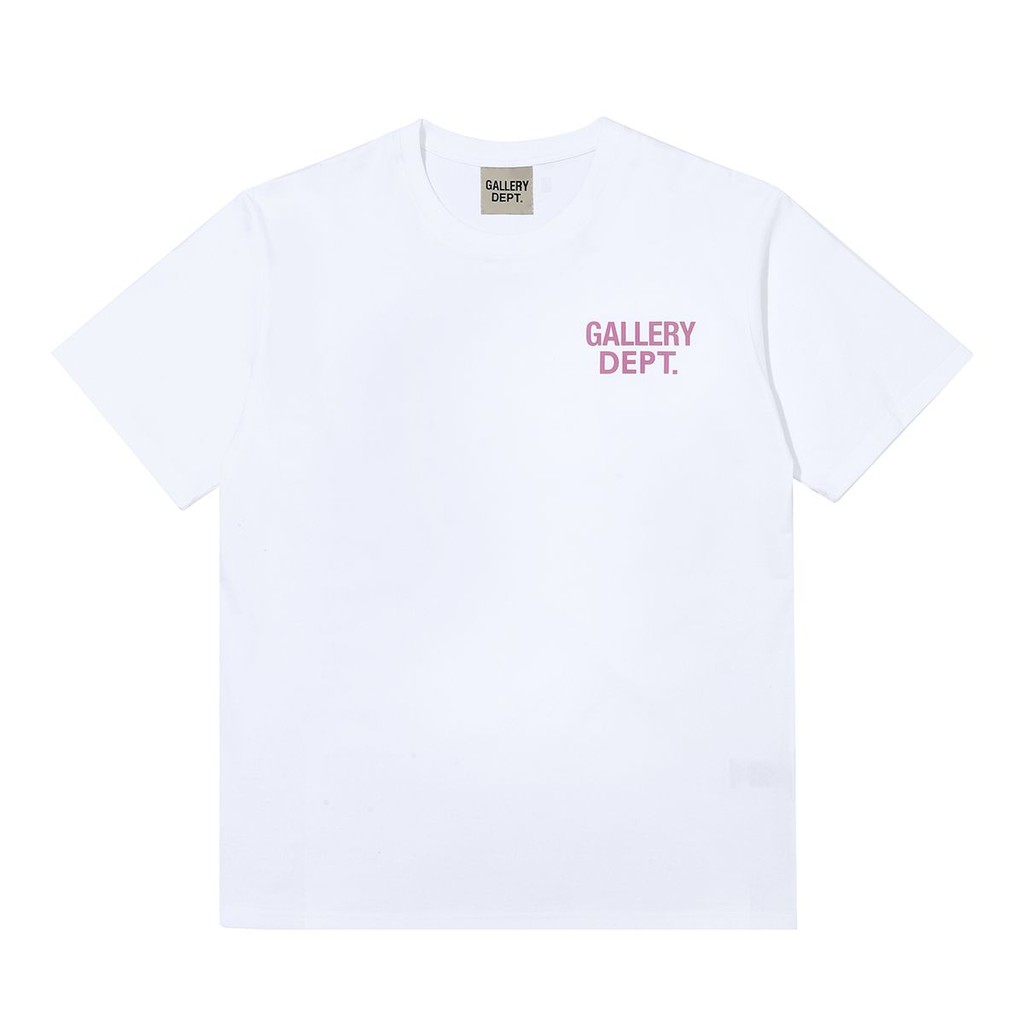 American High Street Wear Gallery dept Tay Ngắn In Chữ Rời Đẹp Hợp Thời Trang Áo Thun Cổ Tròn