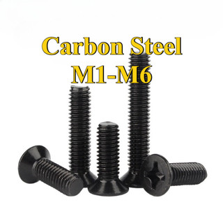 Ốc Vít Đầu Dẹt Đen inox 304  /Ốc vít đầu pake dẹp mỏng phẳng   Chuyên Dụng  KM Vít M1-M6 [LXY-CB-1]