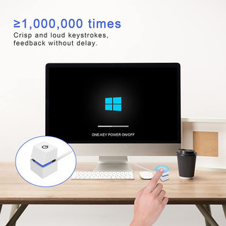 Công Tắc Bên Ngoài Máy Tính Dạng Nút Bàn Phím Cơ, Độ Bền Cao, Chiều Dài Cáp 1,8 Mét, Điều Khiển Nguồn PC Dễ Dàng