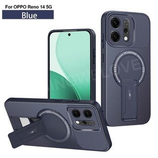 Ốp Điện Thoại Cho Oppo Reno14 Reno 14 13 15 Pro 14F 14FS Reno15 15F Pro Max 5G 2025 Giá Đỡ Da Từ Tính Vỏ Điện Thoại Chống Sốc Ốp Lưng Cứng