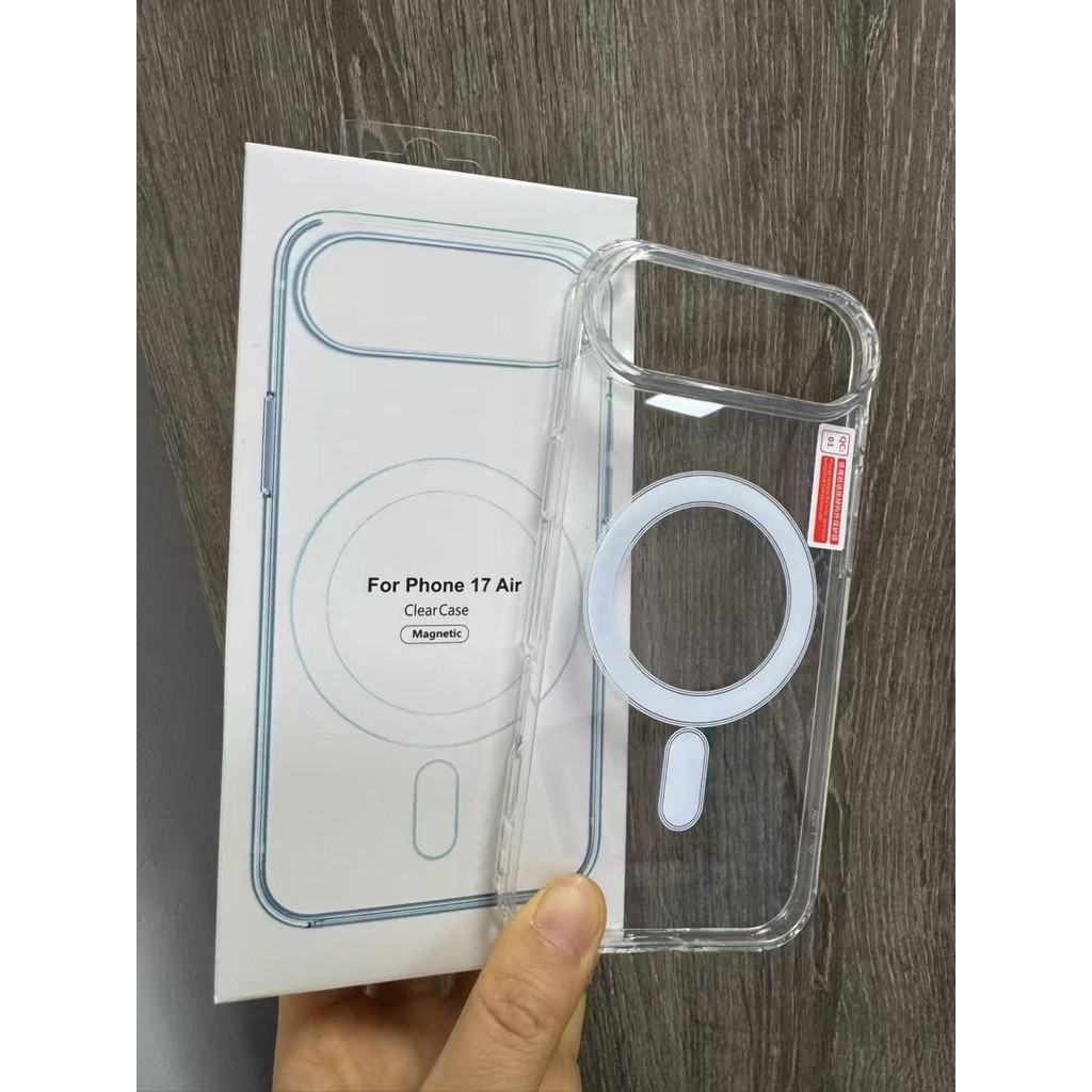 Thích hợp cho iPhone 17, 17 Pro, 17 Air, 17 Pro Max, 16 Pro Max, Ốp điện thoại acrylic trong suốt chống sốc