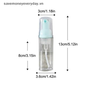 1 chai nhựa bơm rỗng xà phòng container du lịch làm sạch mỹ phẩm 60ml container