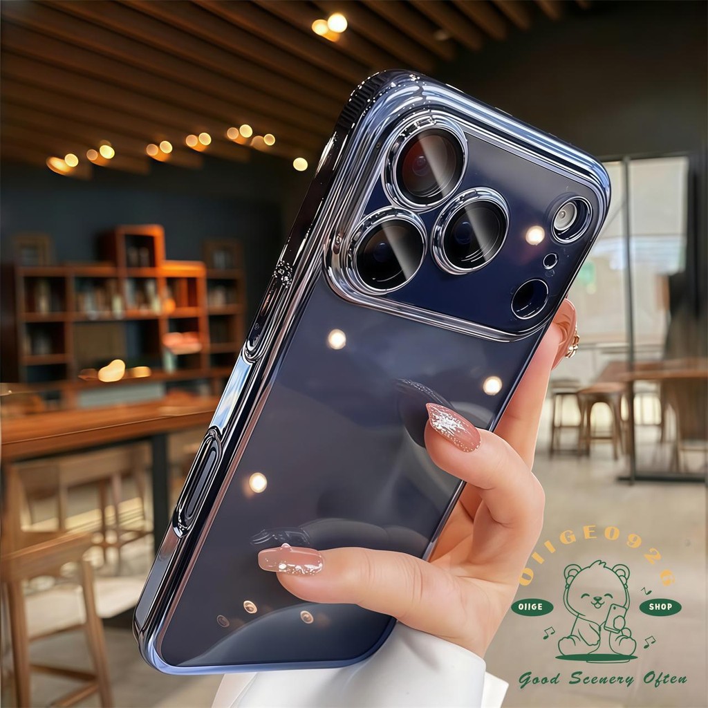 【 Ốp lưng iPhone17 】 Vỏ mạ chống rơi siêu mỏng Vỏ điện thoại iphone17 Pro Max 16 15 14 13 12 cho vỏ iPhone Vỏ mềm silicon TPU chống sốc