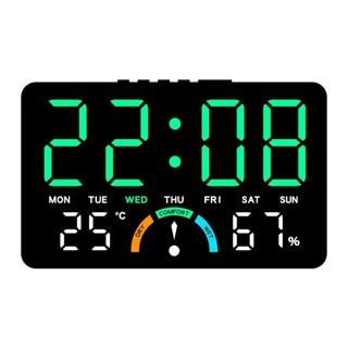 Đồng hồ treo tường điện tử ARTISANU, Đồng hồ LED kỹ thuật số đa chức năng treo tường, Lịch hiển thị ngày điều khiển bằng giọng nói Đồng hồ để bàn cho phòng ngủ