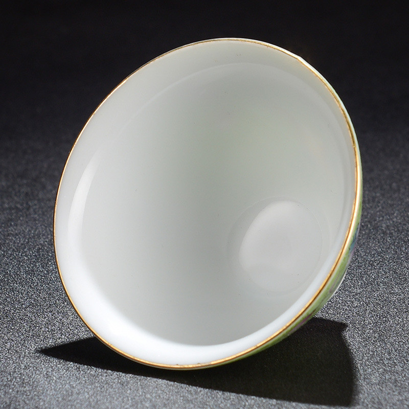 Jingdezhen Men Nhiều Màu Sắc Trà Gốm Master Cup Hộ Gia Đình Retro Nướng Hoa Trà Cốc Đơn Cốc Quà Tặng Lưu Niệm SIXA