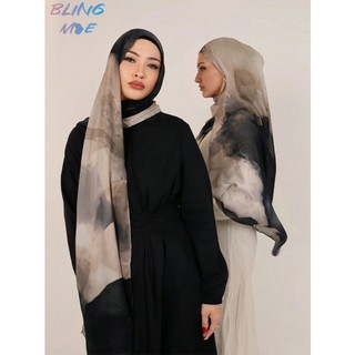 In kỹ thuật số khăn choàng cotton polyester satin bóng, mềm mại và thoáng khí, phù hợp mọi ngày