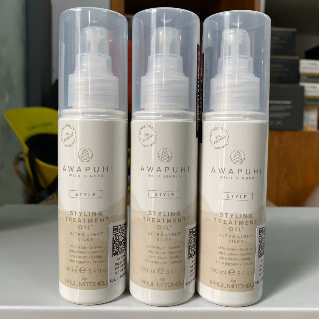 Tinh dầu dưỡng tóc AWAPUHI Paul Mitchell WILD GINGER STYLING TREATMENT OIL 100ml [ MK ]