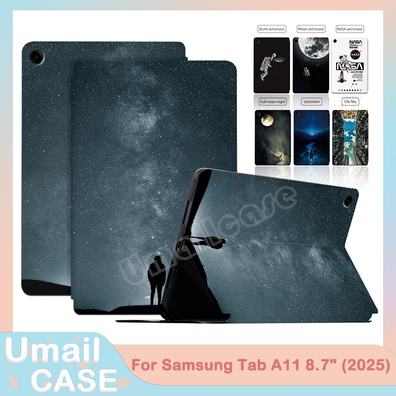 Ốp lưng chống sốc bằng da PU cho Samsung Tab A11 8.7inch 2025 Vỏ thông minh có thể điều chỉnh