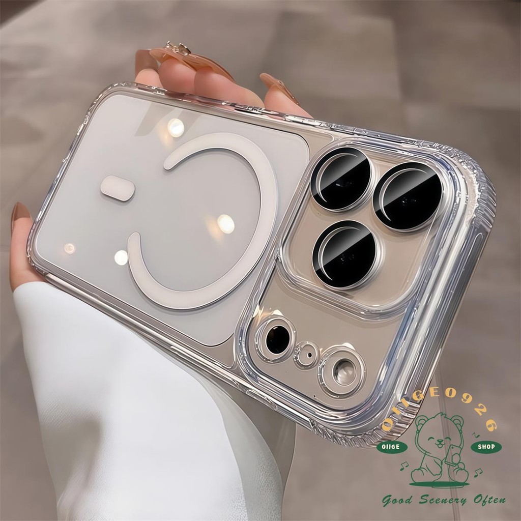 【 Ốp lưng iPhone17 】 Nút ảnh túi khí từ tính chống rơi Vỏ điện thoại iphone17 Pro Max 16 cho vỏ iPhone Vỏ mềm silicon TPU chống sốc