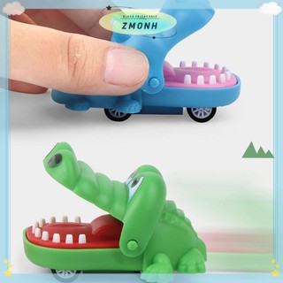 ZMONH Cắn Tay Cá Sấu Miệng Kéo Lại Xe Hoạt Hình Hà Mã Chó Con Kéo Lại Xe Báo Chí Răng Cắn Ngón Tay Tricky