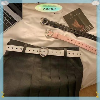 ZMONH Nữ Da Rỗng Ra Trái Tim Yêu Nữ Thắt Lưng Quần Pin Khóa Da Nữ Vintage Thắt Lưng
