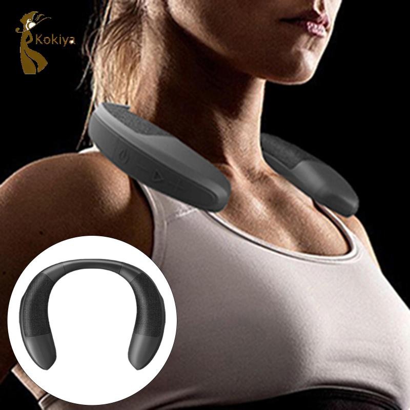 Kokiya Loa không dây di động nhẹ có thể đeo được Loa siêu trầm Bluetooth 5.0 Băng đeo cổ