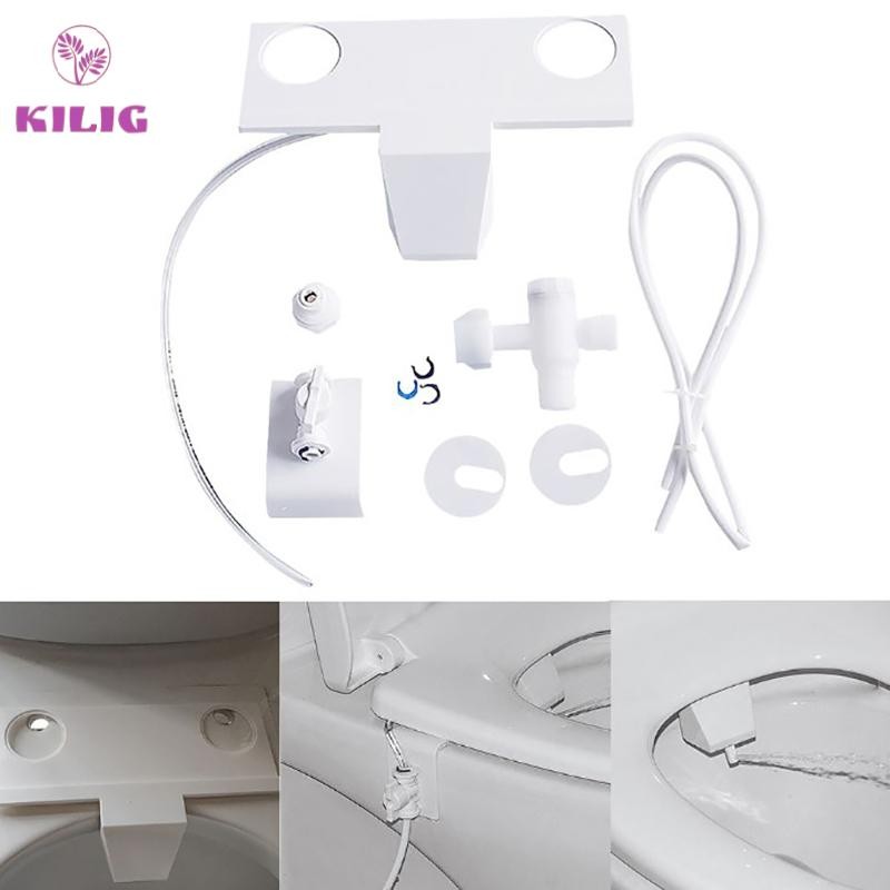 Bộ vòi xịt nước không dùng điện gắn bồn cầu nhà tắm tiện lợi