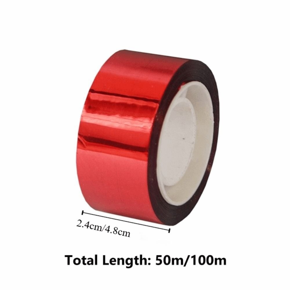 CATMALLER88 50M / 100M Băng đuổi chim, băng treo phản quang hai mặt nhấp nháy, không dính đa năng, thực tế