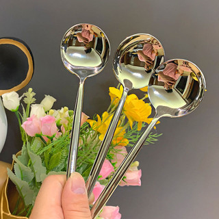 Phong Cách ins Thép Không Gỉ Giá Trị Hộ Gia Đình Thìa Ăn Tinh Tế Bộ Đồ Ăn Nĩa Thìa Thực Phẩm Phương Tây Thìa Thực Phẩm Chính NCX6