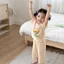 Bộ Đồ Ngủ Bé Gái Lớp Một Bé Gái Mỏng Phong Cách Modal Hoạt Hình Homewear Phù Hợp Với Trẻ Em Bé Điều Hòa Không Khí Quần Áo Mùa Hè