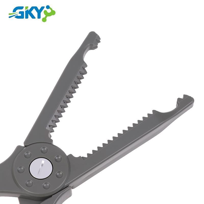 Kìm câu cá bằng nhựa GKY có dụng cụ loại bỏ móc kẹp cá mèo bền có tay cầm và dây buộc chống trượt GKY