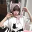 AA Thời Trang Dopamine Little Devil Dây Qui-Drying Mũ Chống Tia Cực tím Tai Nhỏ Dễ Thương Mũ Ảnh Mỏng VN