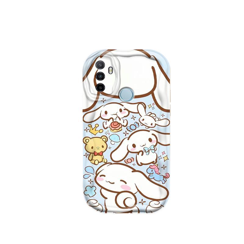 Ốp Silicon Hoạt Hình Cho OPPO A53 A33 2020 A32 3D Điện Thoại Thông Minh Mềm TPU Cinnamoroll Sanrio Ốp Lưng Chống Sốc