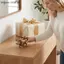 {AKIN} Tượng động vật bò bằng đồng thau Mini sưu tập phong cách trang trại Trang trí để bàn cho phòng khách {a}