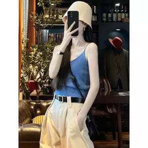 Áo yếm cổ chữ v Sweet Hot Girl Slim-fit Slimmer Look All-match