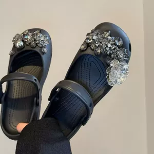 Mới Ba Lê Lỗ Giày Lỗ Phụ Kiện Giày Hoa Giày Khóa Giày Trang Trí diy Có Thể Tháo Rời