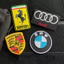 Logo Ô Tô Thêu Velcro BMW Audi Porsche Vải Tem Miếng Dán Cho Người Phụ Nữ Túi Quần Áo