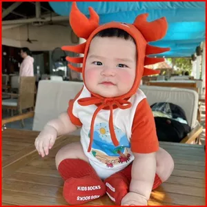 GC1 Bộ quần áo tạo kiểu trẻ em quần áo sinh nhật trang phục chụp ảnh bé cotton dễ thương Cua nhỏ GC1