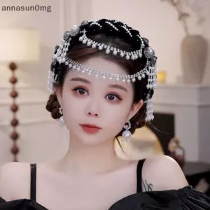 AA Pháp Retro Hoa Hạt sels Tóc Phong Cách Dân Tộc Phụ Kiện Tóc Thanh Lịch Cho Nữ VN