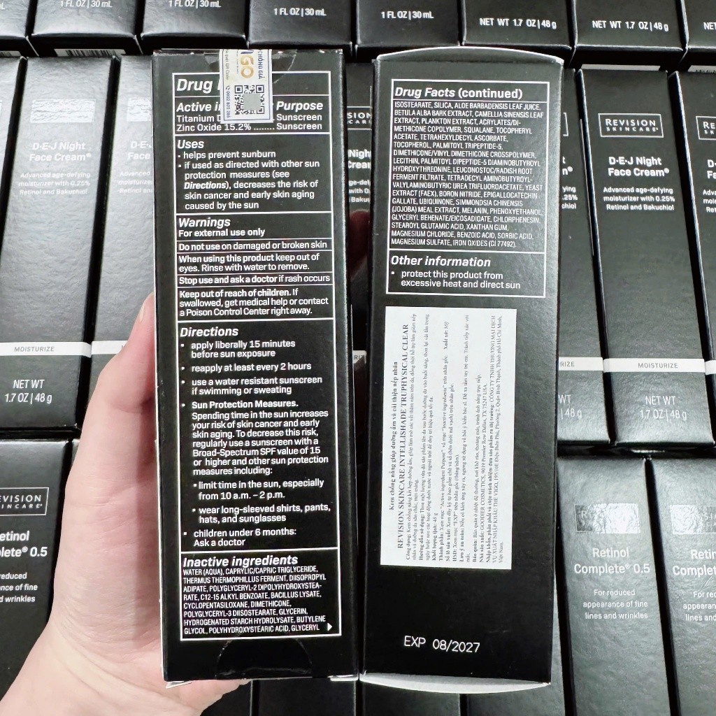 [HÀNG CÔNG TY] Kem Chống Nắng Revision IntelliShade TruPhysical Clear SPF 50 | Kem Chống Nắng Vật Lý Công Nghệ Màng Đáy
