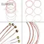 Guansfs 3 Bộ 6 Dây Đàn Guitar Acoustic Lõi Thép Không Gỉ Thay Thế Dự Phòng Cho Dân Gian