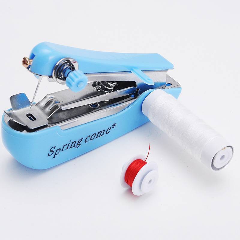 JINHF Màu Sắc Ngẫu Nhiên Mini Máy May Vá Không Dây Cầm Tay Quần Áo Hữu Ích Di Động Máy May Tay Dụng Cụ Phụ Kiện HOT