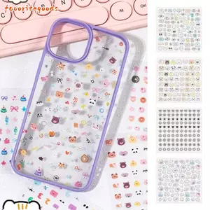FAVORITEGOODS 24 Cái / bộ Miếng Dán Móng Tay, Miếng Dán Cốc Đa Năng Dập Nổi Mềm, Đề Can Làm Móng Tay Tự Dính Trong Vườn Không-Repeat Để Trang Trí Móng Tay Nghệ Thuật