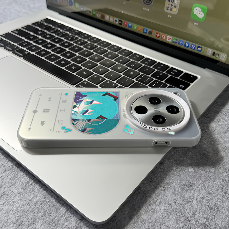 Ốp điện thoại cứng mờ “Miku ” cho Oppo Find X9 Ultra X9 Pro X8 Pro X7 Ultra Reno 15F 14F 13F 12F / A6 A6s A6t Pro Vỏ Oppo chống sốc viền mềm