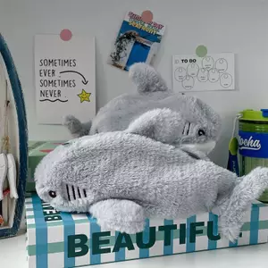 HL Dễ Thương Sang Trọng Đại Dương Cá Mập Hộp Đựng Mỹ Phẩm Túi Di Động Dung Tích Lớn Bút Túi Văn Phòng Phẩm Hộp Bảo Quản Đồ Dùng Văn Phòng Học Tập LMWU