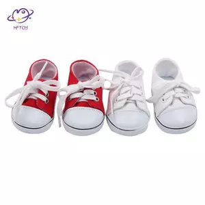 HFTOY Búp Bê Thời Trang Giày Vải Giày Thể Thao Cho Búp Bê Bé 43cm Búp Bê Bé Gái 18 inch ~