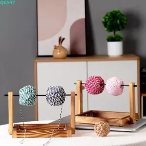 QEARY Sợi Bóng Winder, Xoay Khung Có Thể Tháo Rời Sợi Đứng, Di Động DIY Gỗ Handmade Giá Để Đồ Studio