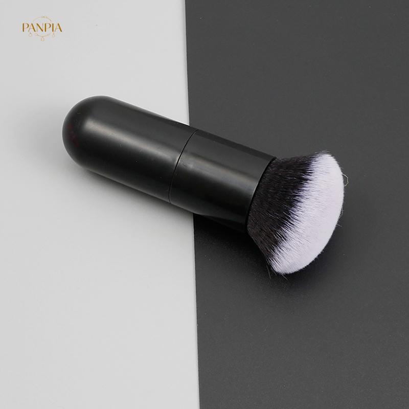 PNPIA- Bàn chải phấn tay cầm tròn chuyên nghiệp Bàn chải trang điểm Fluffy Soft Foundation Blush Brush Mỹ phẩm làm đẹp Quà tặng nữ