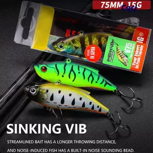 CQCJ Mini Mồi Câu Cá, Treble Hook Rung VIB Mồi chìm, Hot 75mm / 14.5g 9179 Xoay Mồi Câu Cá