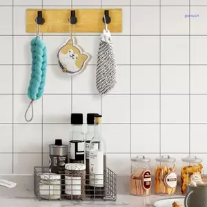 SUIT Treo Tường Chìa Khóa Tổ Chức Với 3 Móc Trang Trí Giá Treo Áo Cho Lối Vào Sử Dụng Nhà Bếp Phòng Tắm Bảo Quản Móc Treo