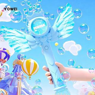 YOWEI An Toàn Điện Thiên Thần Tự Động Bong Bóng Đèn LED Âm Thanh Cầm Tay Bong Bóng Máy Làm Cho Trẻ Em Mùa Hè Ngoài Trời Vui Vẻ VN