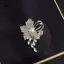 LUImo Sang Trọng Kim Cương Giả Hoa Ngọc Trai Thổ Cẩm Nữ Lấp Lánh Zircon Nơ Trâm Cài Khăn Quàng Áo Phù Hợp Với Phụ Kiện Trang Sức SBS