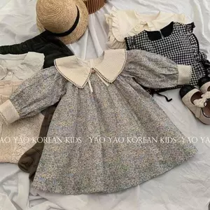 Đầm công chúa cổ búp bê hoa mùa xuân thu (90-140) thời trang độc đáo phong cách Mori