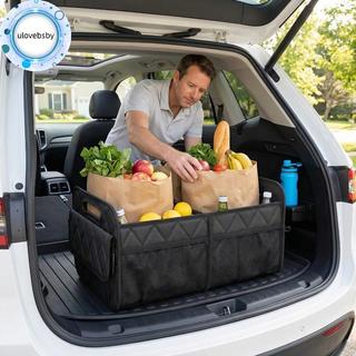 Ulovebsby Car Trunk Storage Organizer cho SUV 6 Nhà thơ rộng rãi Thích hợp để mua sắm Dã ngoại gia đình và sử dụng hàng ngày VN
