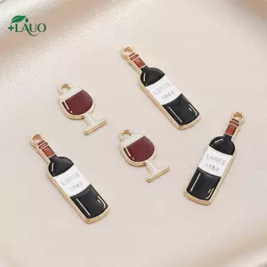 Springevenstar Men Chai Thủy Tinh Quyến Rũ Mạ Vàng Cạnh Nhẹ Cho DIY Trang Sức Làm Ngày Lễ Đảng Đánh Dấu Thủ Công Springevenstar